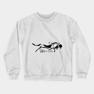 Swimming diver Crewneck Sweatshirt